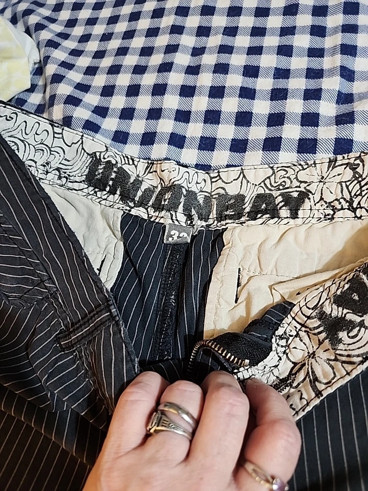 Bermudas Union Bay 32 Rayas De Colección Para Hombre Estilo Años 90 Y2k Foto 2 de 4