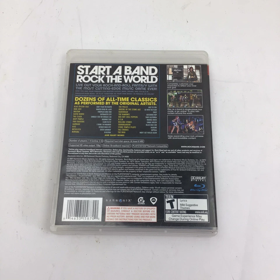 PS3 Rock Band (Sony PlayStation 3, 2015) - Image 2 of 3