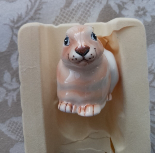 Villeroy & Boch Rabbit Ornament, Figure, Glazed, Brown & White - Boxed - Picture 7 of 14