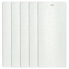 DALIX Silky Vertical Window Blinds Premium Textured Set 5 Pack Qty / White