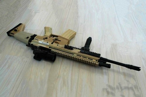 1:1 US FN SCAR-L Assault Sniper Rifle Pistol Submachine Shot gun Paper Model Kit - Picture 3 of 5