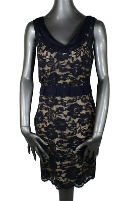 CALYPSO ST BARTH NWT Lace Dress Navy Blue Extra Small XS