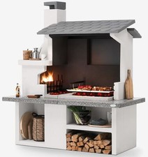 Palazzetti in Giardino Trinidad 2 Barbecue Legna Paravento Tettoia Kit Montaggio