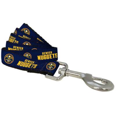 DENVER NUGGETS NBA Dog LEASH All Star DOGS  (ALL SIZES)