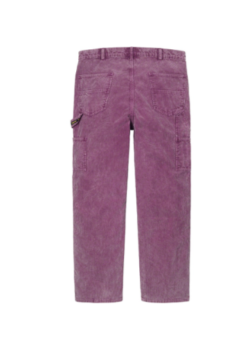 Supreme Double Knee Corduroy Painter Pants Purple Size 30 SS21 