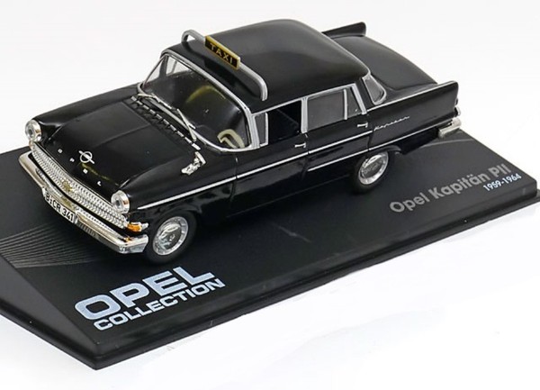 Opel KapitäN Taxi 1959-1964 Schwarz LHD 1/43 Ixo Altaya Eaglemoss-image
