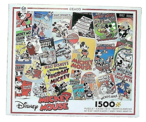 Vintage Walt Disney Mickey Mouse 99 Piece Puzzle | eBay