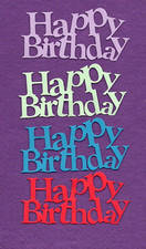 HAPPY BIRTHDAY 21 die cuts scrapbook cards