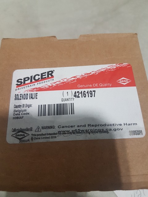 Dana spicer 4216197 Solenoid Valve Dana Holding Corporation Genuine for ...