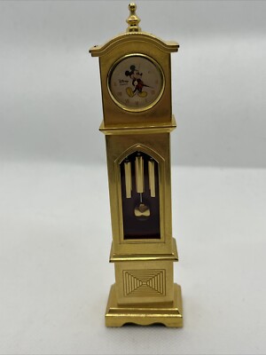 Disney Time Works Miniatur Messing Mickey Mouse Standuhr 