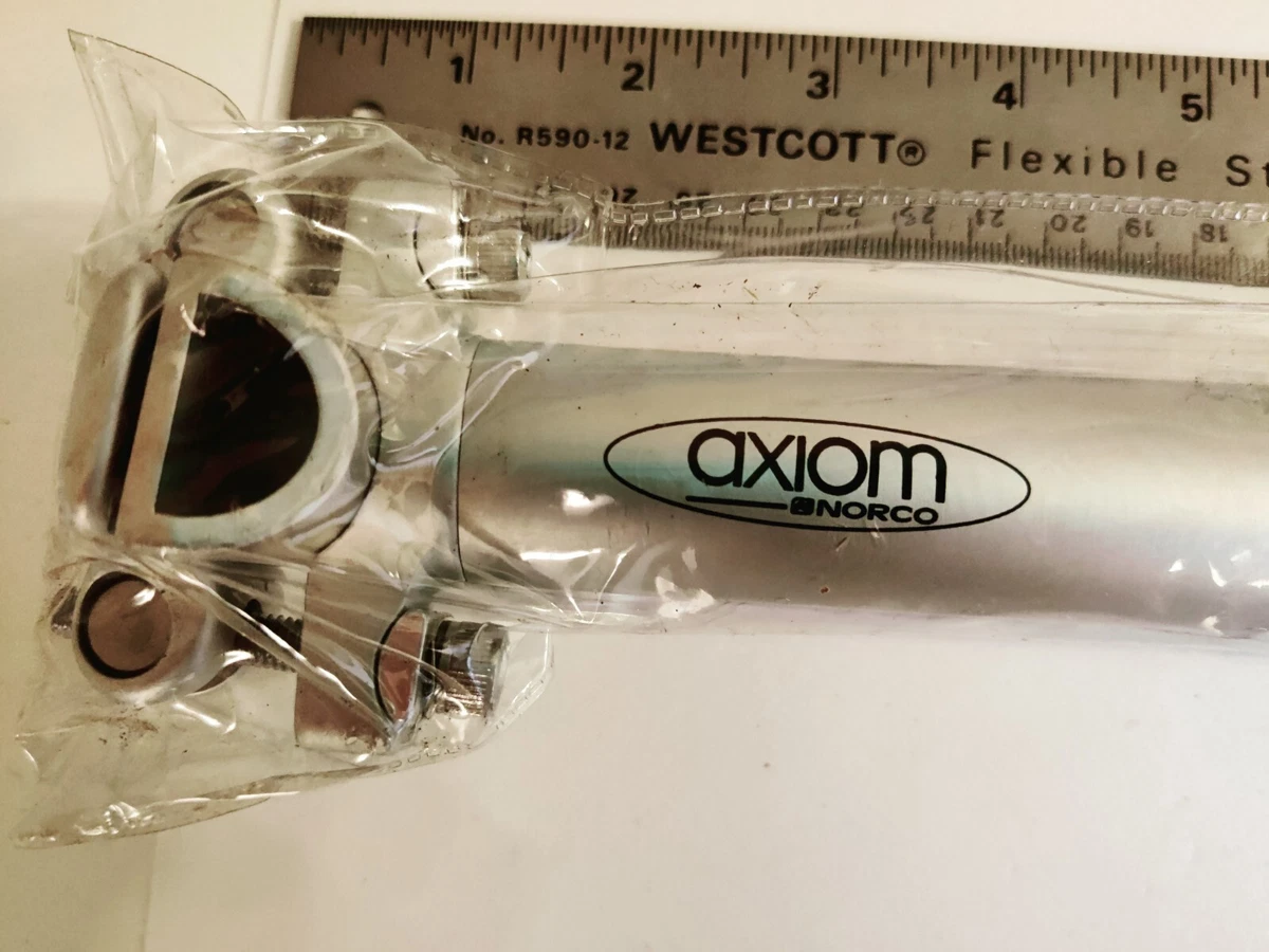 Vintage NOS Axiom by Norco Matte Silver Seat Post 26.8mm 300mm Old