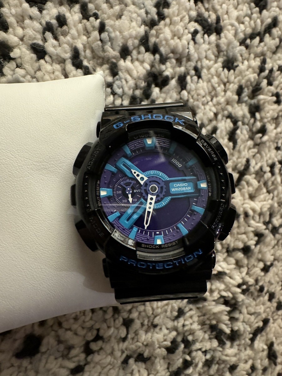 Black And Purple Casio g shock wr20bar | eBay