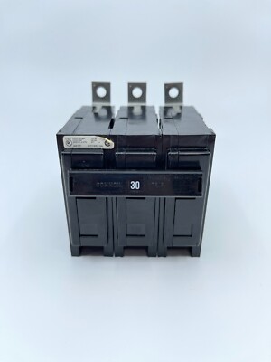 Eaton Cutler-Hammer CHBAB3030H 30-Amp Bolt-On Circuit Breaker – 3-Pole, 240V, QCKLAG, Black