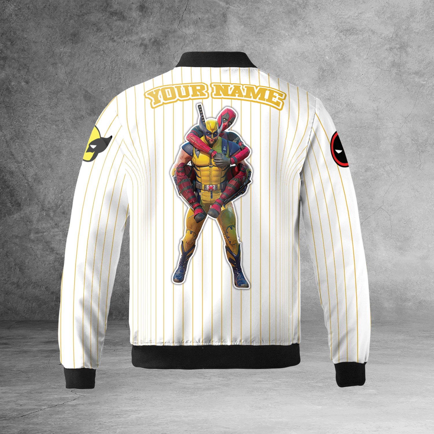 Personalized Wolverine & Deadpool Bestie Friends BFF Superheroes Jacket