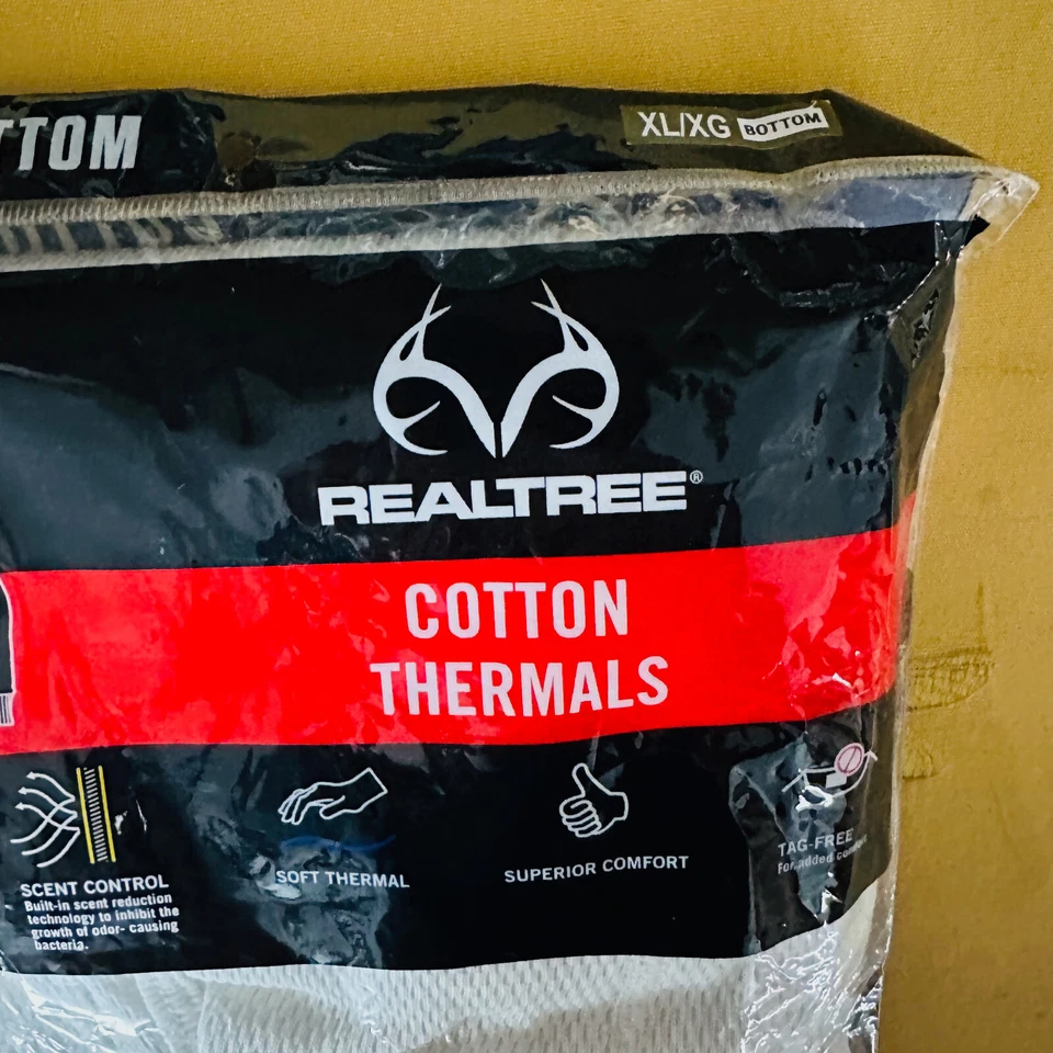 Realtree Men's Cotton Thermal Bottom Size  XL 40 To 42 Waist Size - Image 2 of 3