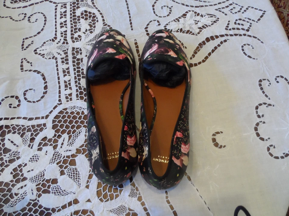 Nuevo Mocasín Givenchy Multicolor Cuero Estampado Floral Talla 37.5B Foto 4 de 4