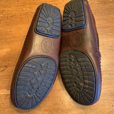 H. S. Trask Brown Moccasin Toe Drivers Men display picture 3