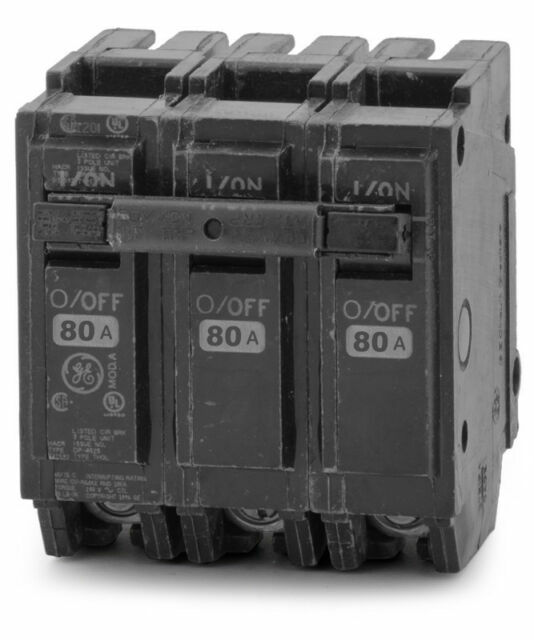 Ge Thql32080 3 Pole Circuit Breaker 80 Amp For Sale Online Ebay