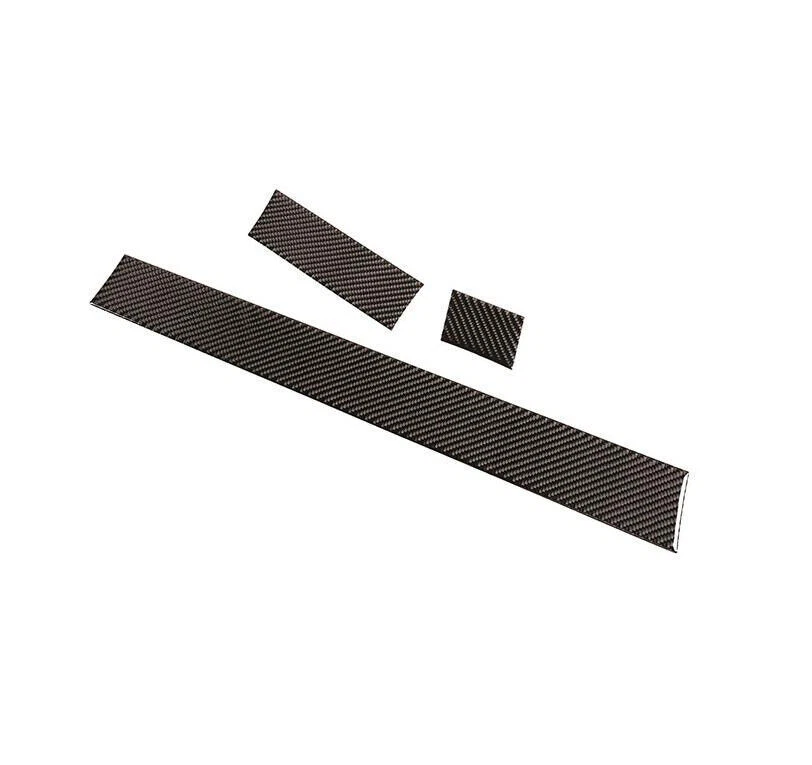 For BMW 5 Series 04-10 Vinyl Carbon Fiber Central Console Instrument Strip Trim - Image 2 of 4