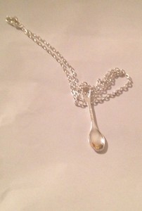 spoon bspn alice chain tea necklace mini silver