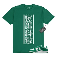 Dunk Malachite Green White Low T Shirt Match KVERT