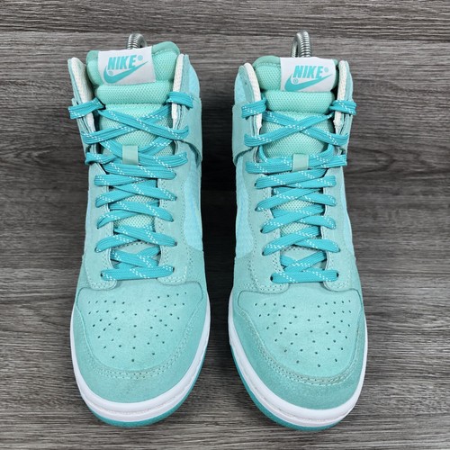 Nike Dunk Sky Hi Artisan Teal Suede Hidden Wedge Trainers 644877-303 Size UK 5 - Picture 4 of 17
