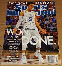 TYUS JONES Duke Blue Devils SIGNED AUTOGRAPHED SPORTS ILLUSTRATED SI NO LABEL