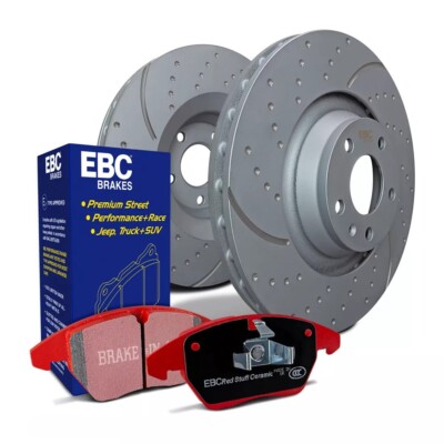 EBC Bremsscheiben & Redstuff Beläge hinten für Dodge Challenger 350 mm