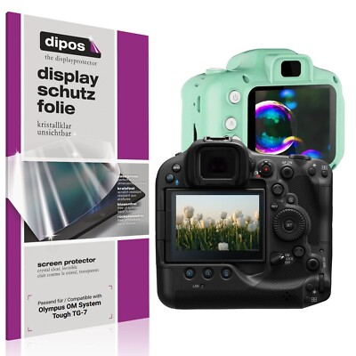 4x Schutzfolie klar für Olympus OM System Tough TG-7 Displayschutzfolie Folie