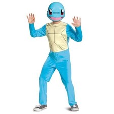 Authentic Squirtle Costume Kids Jumpsuit and Mask Blue Pokemon Outfit