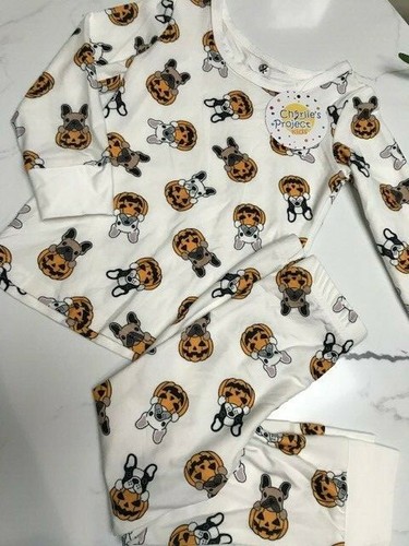 Halloween Pumpkin Puppy12-24M Lounge set- Charlie's Project-FINAL Sale - Picture 2 of 4
