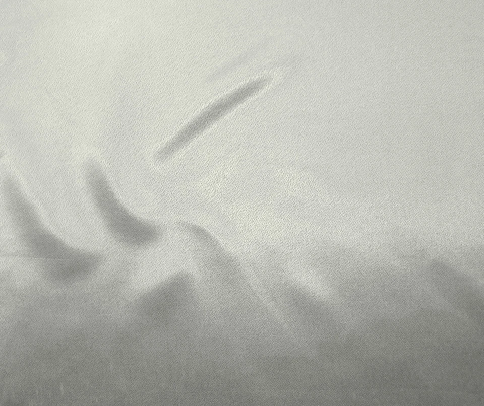 5 Yds- Gorgeous Designer SILVER-PALE GRAY Crepe backed Charmeuse SATIN Fabric - Image 2 of 4