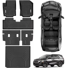 3D Floor Mats & Backrest Mats & Cargo Liner For 2018- 2024 Chevy Equinox Terrain