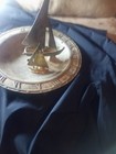 Antique Brass Sun Dial And Twin — photo 2