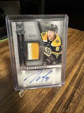 NIKITA ZADOROV 2024-25 UD THE CUP GAME USED PATCH SIGNATURE AUTO /99