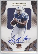 2011 Crown Royale Rookie Silhouette Signatures /261 Delone Carter #213 Auto 7p8