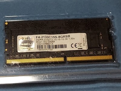 Tested GOOD G.Skill 8GB DDR4 2133 SODIMM Laptop SFF Memory RAM F42133C15S-8GRSB