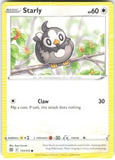 Carta Pokemon Starly 117/172 Stelle Brillanti BRS NM TCG
