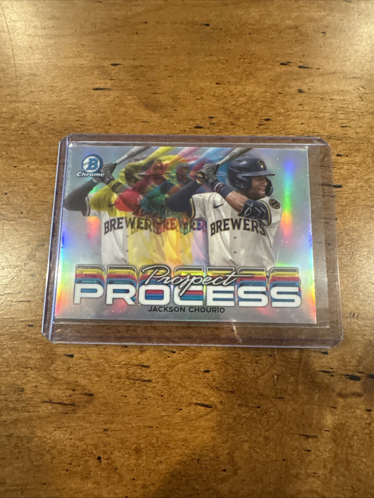 2023 Bowman Chrome Jackson Chourio Prospect Process Milwaukee Brewers