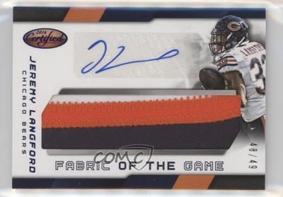 2016 Certified Prime 48/49 Jeremy Langford #FGS-JL Auto 5x8