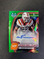 Antwaun Powell-Ryland Bowman 2024 Green Refractor /99 Auto