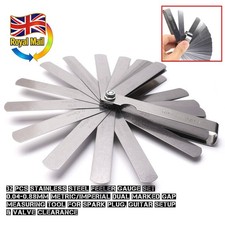 32 Pcs Stainless Steel Feeler Gauge Set 0.04-0.88mm Metric/Imperial Dual Marked