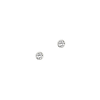 Cem Ohrstecker 3,0 Mm 925/- Silber Kelchfassung Zirkonia