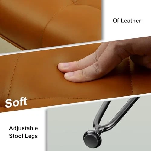 Vanity Stool, Makeup Stool, Vanity Stools for Makeup, Vanity Chair, Brown - Image 4 of 4