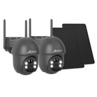 ANRAN 3MP Solar Kamera FUNK ÜBERWACHUNGSKAMERA Outdoor WLAN WIFI CAMERA Set