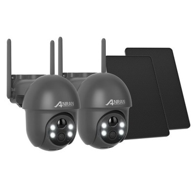 ANRAN 3/5MP Solar Kamera FUNK ÜBERWACHUNGSKAMERA Outdoor WLAN WIFI CAMERA Set