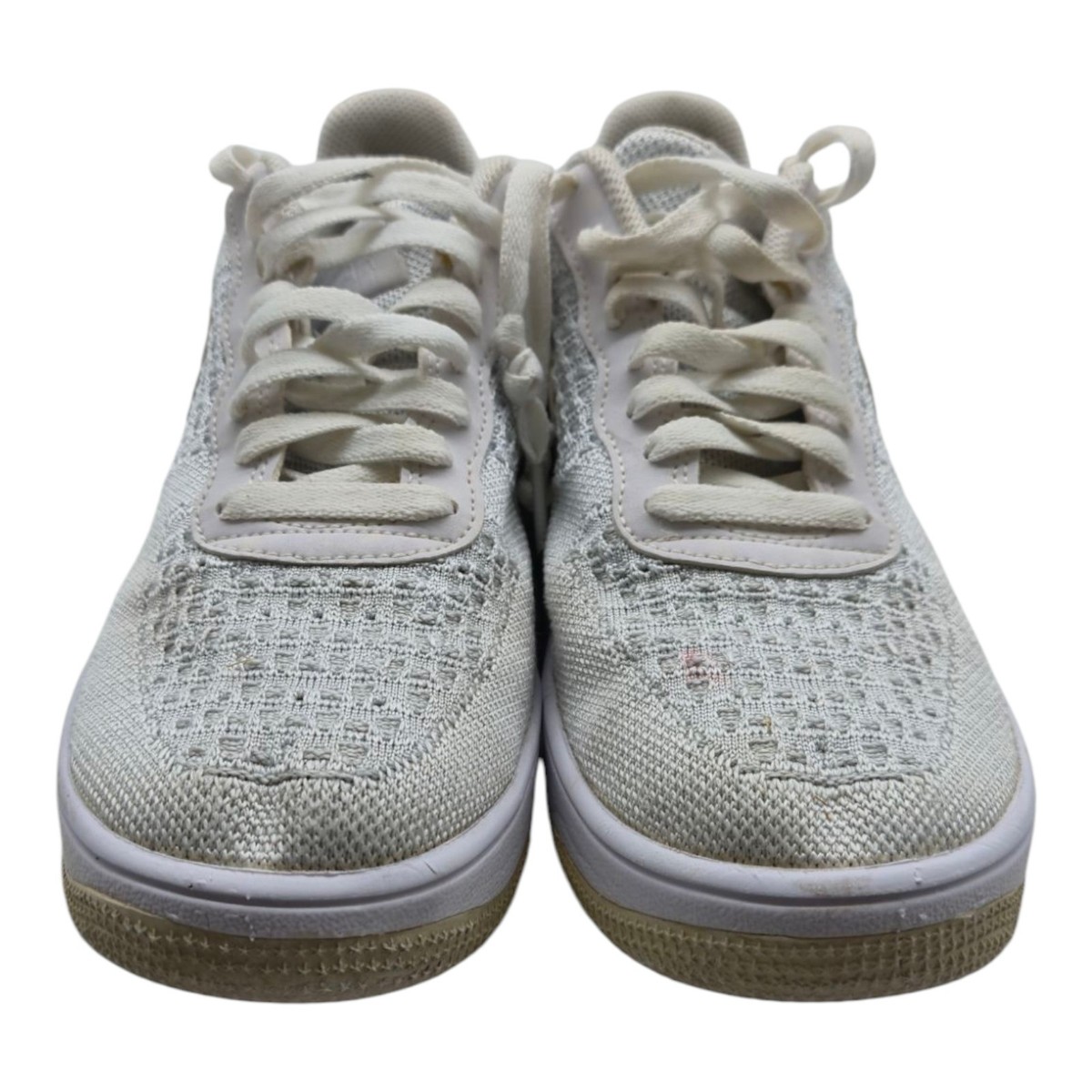 Nike Shoes Men 7.5 Air Force 1 Flyknit Low 2.0 White Platinum