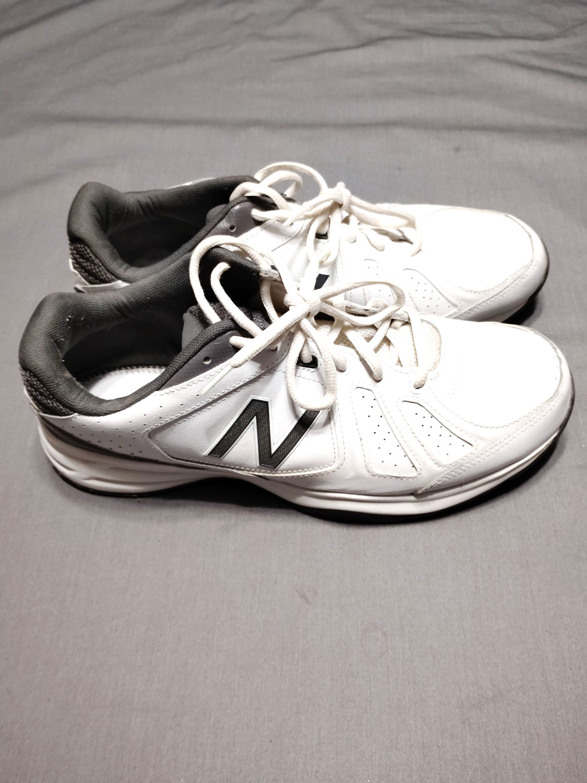 EUC-New Balance MX409 Cross-Training White/Black Athletic Sneakers Men 11 4E* image 4