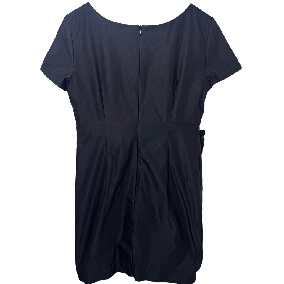 Strenesse Gabriele Strehle Sheath Dress Women's 4 Short Sleeve Scoop Neck Lined - Image 3 of 4