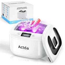 Ultrasonic Retainer Cleaner,Sonic Dental Cleaning Machine,Dental Cleaning... 